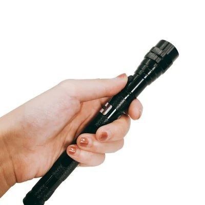 3 LED การตรวจสอบยืดหยุ่น Telescoping เครื่องมือการเก็บแม่เหล็กหลายสี