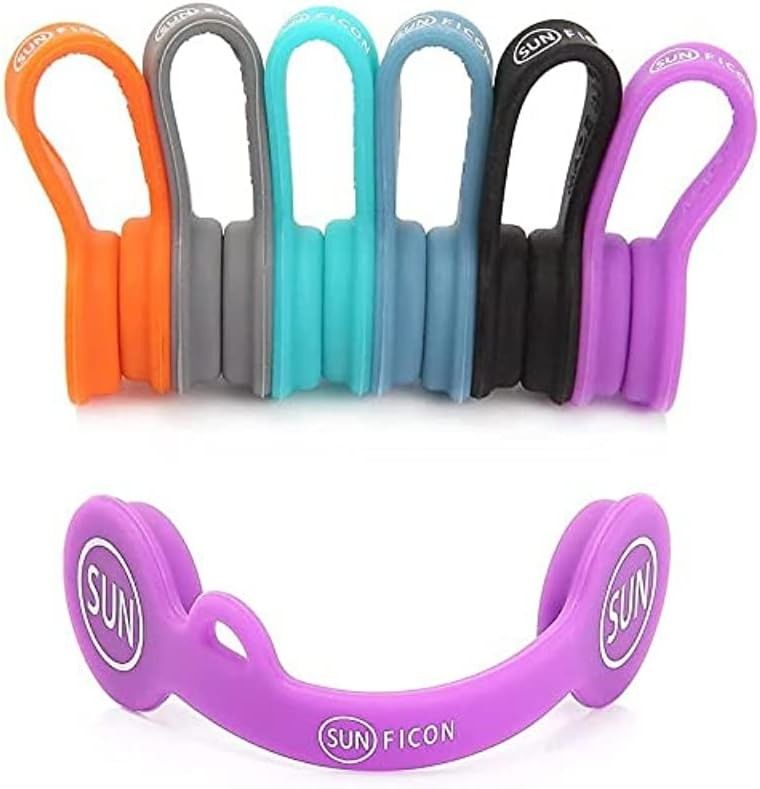6PCS แม็กเนติกคอร์ด จัดการ สี Earphone คอร์ดถือสําหรับโรงเรียนบ้านสํานักงาน