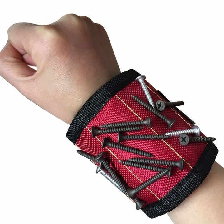 สายข้อมือที่ปรับได้ด้วยแม่เหล็กแรงเพื่อดูดซึมสกรูและเครื่องเจาะ