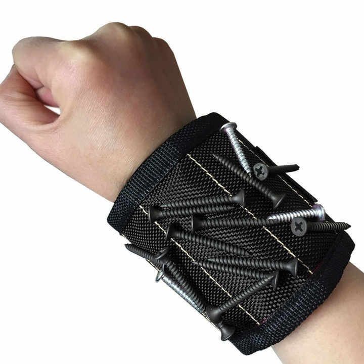 สายข้อมือที่ปรับได้ด้วยแม่เหล็กแรงเพื่อดูดซึมสกรูและเครื่องเจาะ