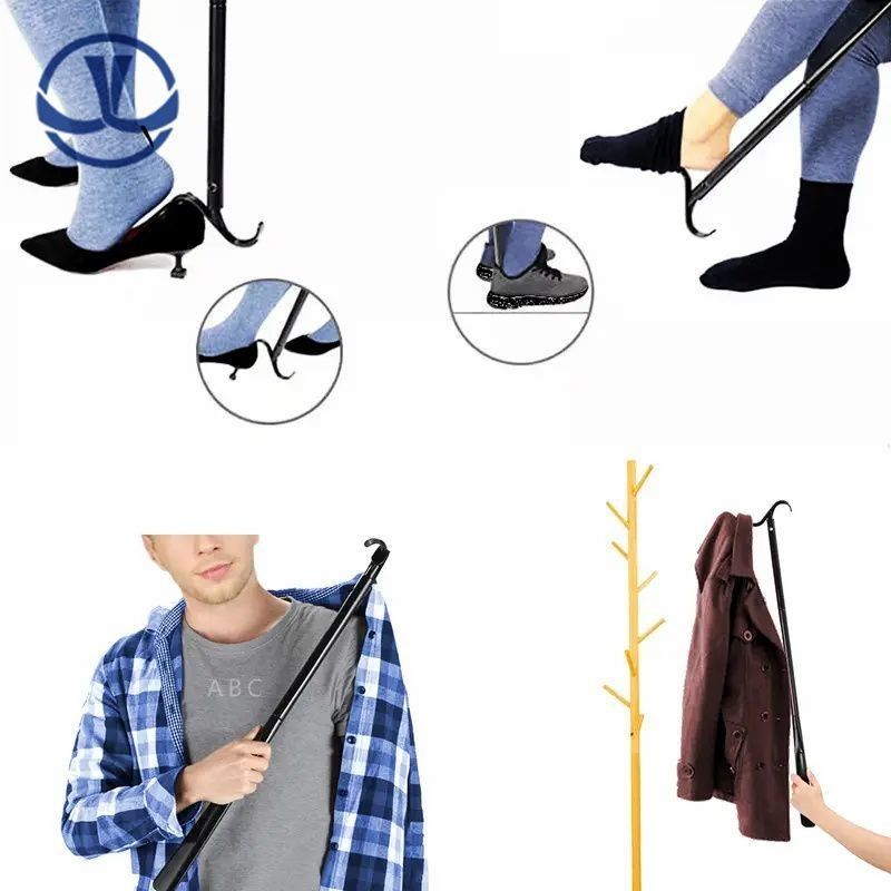 แม็กเนติกขยายยาวจับ Shoehorn Telescopic โหลดรองเท้า Horn สําหรับผู้สูงอายุ ผู้ชาย ผู้หญิงและเด็ก สําหรับรองเท้าและรองเท้า