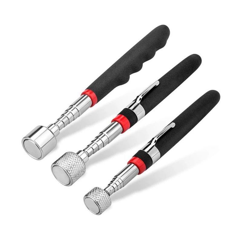 JIS มาตรฐานแม่เหล็ก Telescopic เครื่องมือรับด้วยแสง LED ปรับสําหรับการรับสกรูลูกเล็บ bolt