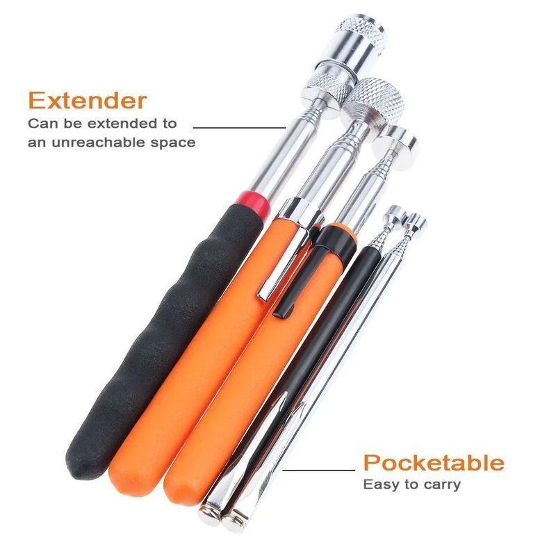 พกพา Telescopic Magnetic Magnetic Pen อุปกรณ์มือถือ ความจุในการรับ Nut Bolt กระดานสต็อปขยายได้