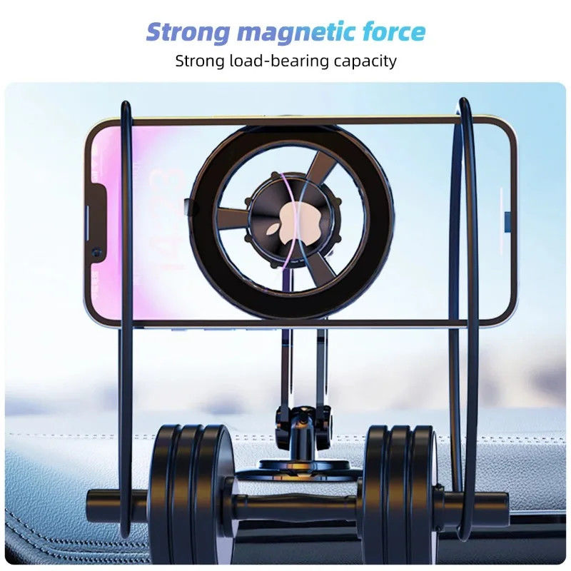 360° Rotate Strong Magnetic Car Phone Holder For Magsafe โทรศัพท์ที่พับได้