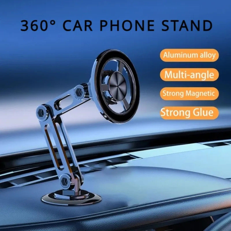 360° Rotate Strong Magnetic Car Phone Holder For Magsafe โทรศัพท์ที่พับได้