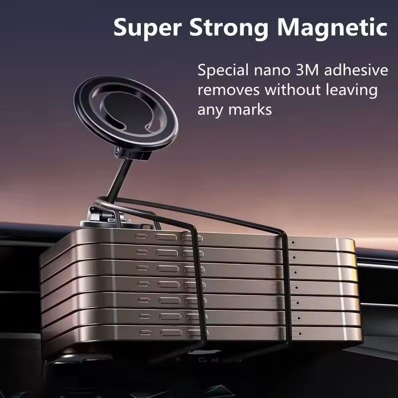1080 มักเนตรถยนต์ถือโทรศัพท์ มักเนตรถยนต์ Bracket Mount Cell สมาร์ทโฟนสนับสนุนในรถยนต์ สําหรับ iPhone 15 14 13 12 11 Samsung