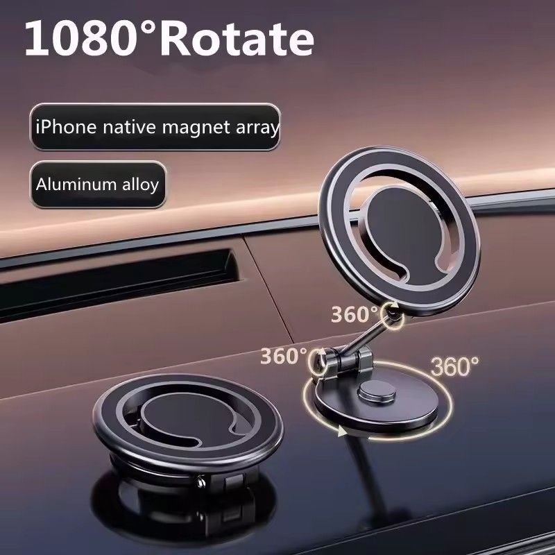 1080 มักเนตรถยนต์ถือโทรศัพท์ มักเนตรถยนต์ Bracket Mount Cell สมาร์ทโฟนสนับสนุนในรถยนต์ สําหรับ iPhone 15 14 13 12 11 Samsung