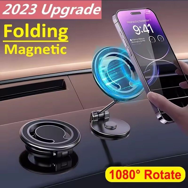 1080 มักเนตรถยนต์ถือโทรศัพท์ มักเนตรถยนต์ Bracket Mount Cell สมาร์ทโฟนสนับสนุนในรถยนต์ สําหรับ iPhone 15 14 13 12 11 Samsung