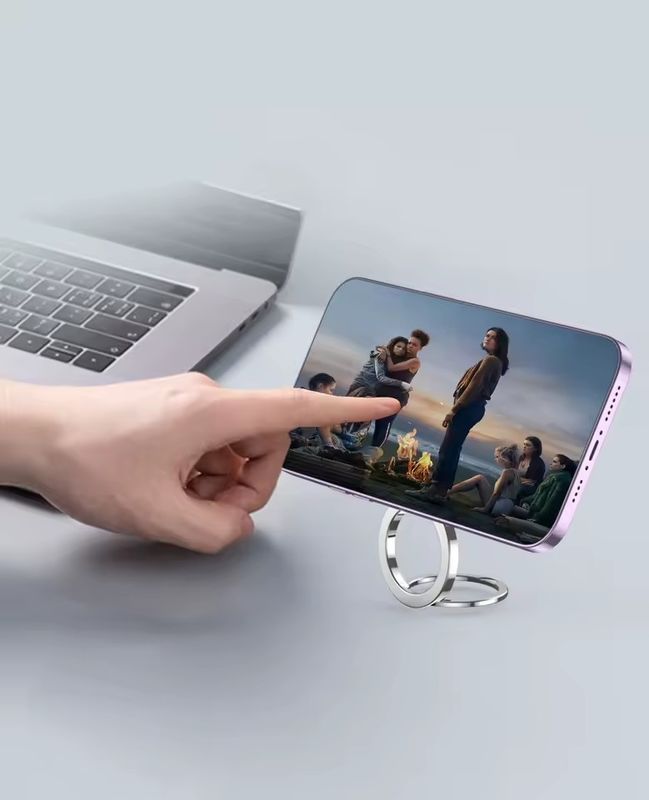 เครื่องถือแหวนโทรศัพท์มือถือแม่เหล็ก เหมาะกับ iPhone 12 13 14 ซีรีส์ MagSafe ถือโทรศัพท์มือถือถอดถอน