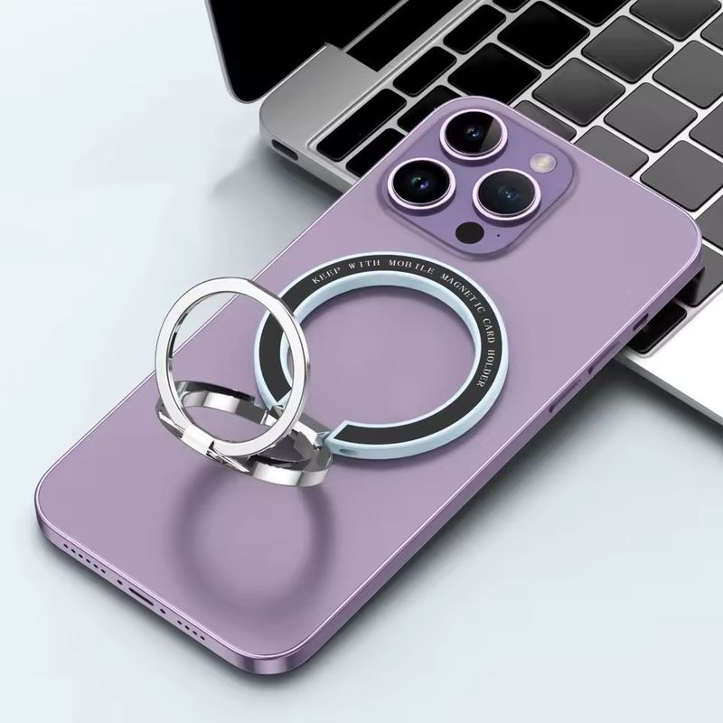เครื่องถือแหวนโทรศัพท์มือถือแม่เหล็ก เหมาะกับ iPhone 12 13 14 ซีรีส์ MagSafe ถือโทรศัพท์มือถือถอดถอน