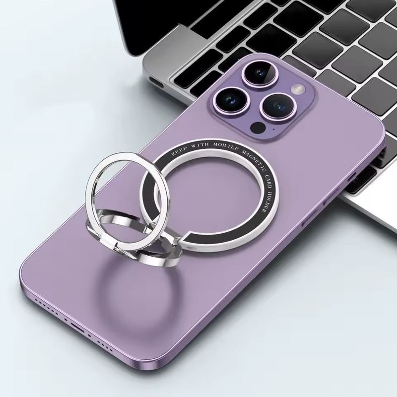 เครื่องถือแหวนโทรศัพท์มือถือแม่เหล็ก เหมาะกับ iPhone 12 13 14 ซีรีส์ MagSafe ถือโทรศัพท์มือถือถอดถอน