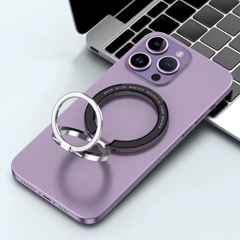 เครื่องถือแหวนโทรศัพท์มือถือแม่เหล็ก เหมาะกับ iPhone 12 13 14 ซีรีส์ MagSafe ถือโทรศัพท์มือถือถอดถอน