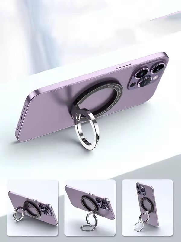 เครื่องถือแหวนโทรศัพท์มือถือแม่เหล็ก เหมาะกับ iPhone 12 13 14 ซีรีส์ MagSafe ถือโทรศัพท์มือถือถอดถอน